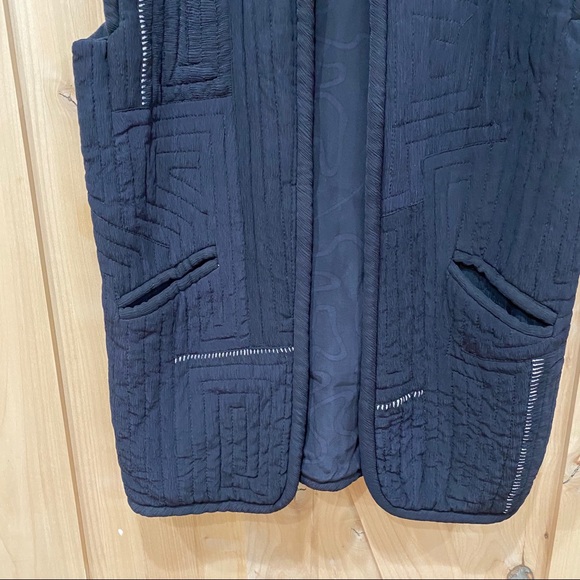 Kiss of the Wolf Quilt Silk Vest Sz M Art To Wear - Picture 3 of 13